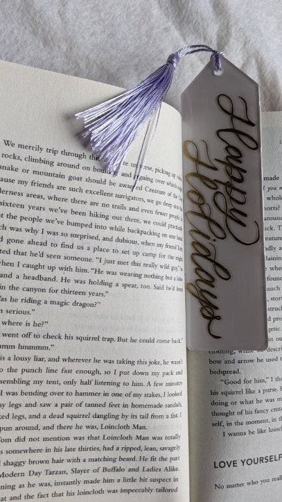 Acrylic Bookmark | Stocking Tag | Gift Tag (Medium)
