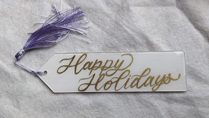 Acrylic Bookmark | Stocking Tag | Gift Tag (Medium)