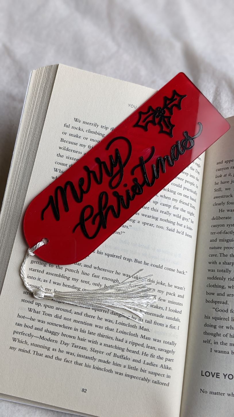 Acrylic Bookmark | Stocking Tag | Gift Tag (Large)