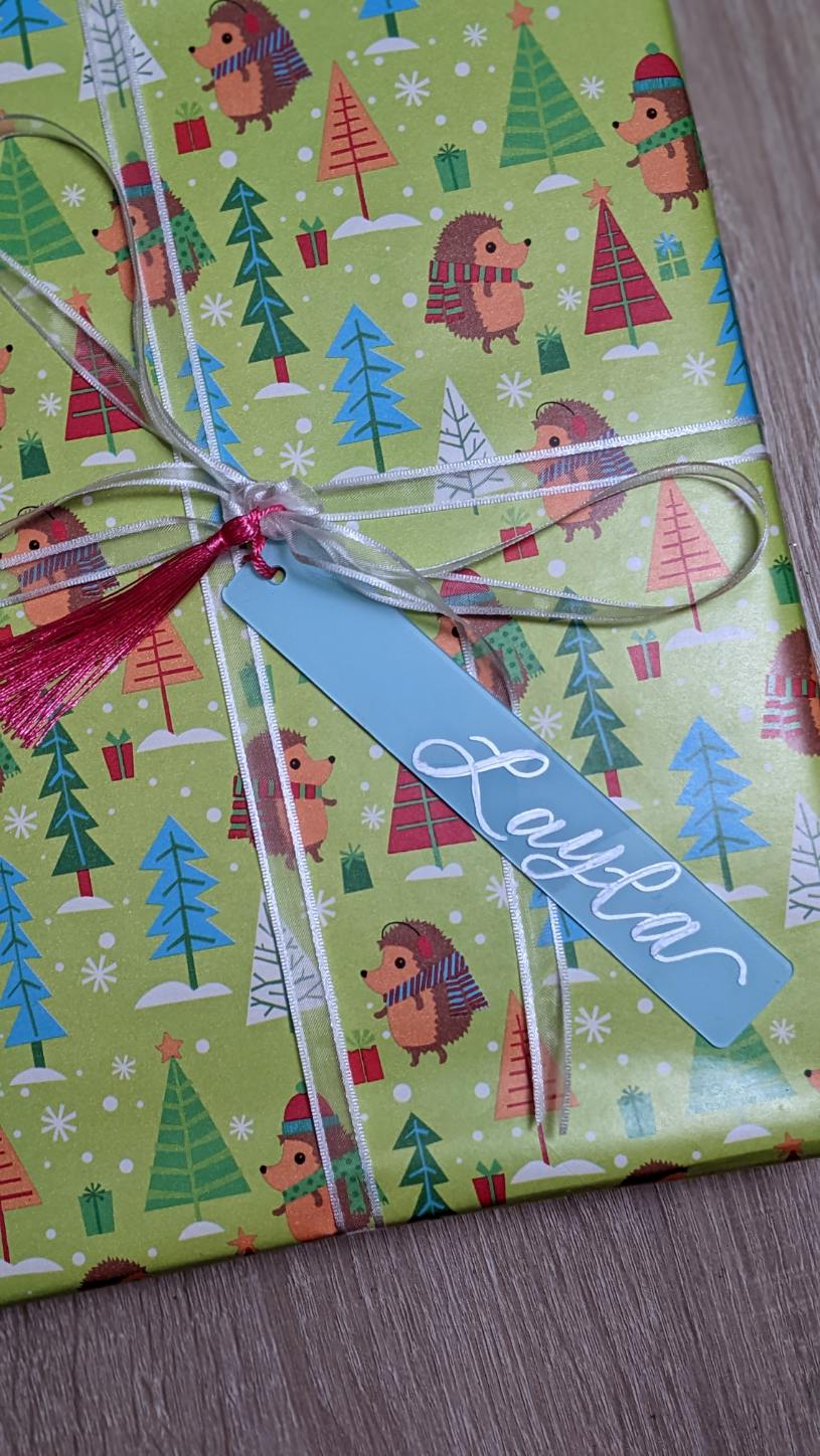 Acrylic Bookmark | Stocking Tag | Gift Tag (Small)