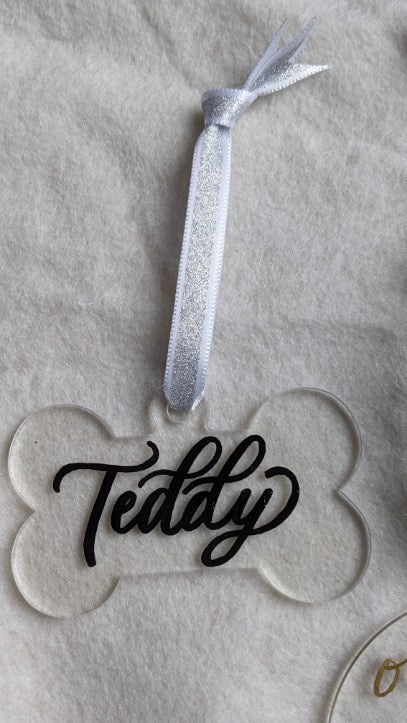 Dog Bone Christmas Ornament