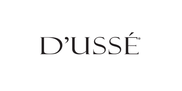 D’USSÉ logo representing live brand activation and personalization events at Costco in Washington, DC, and Drinx Market in Maryland.
