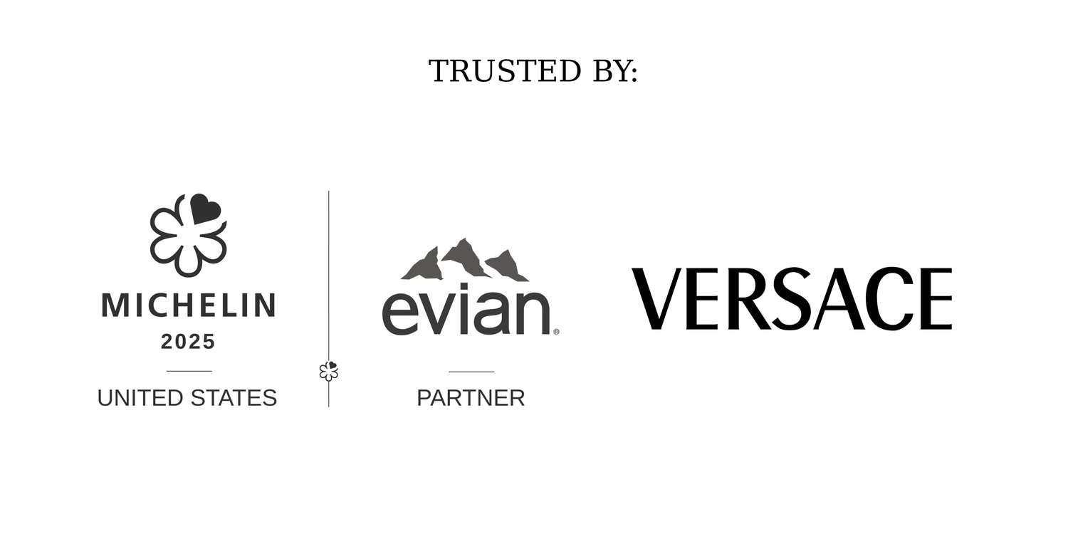 Luxury brands I’ve collaborated with including Evian, Michelin, and Versace in Philadelphia, Pennsylvania.