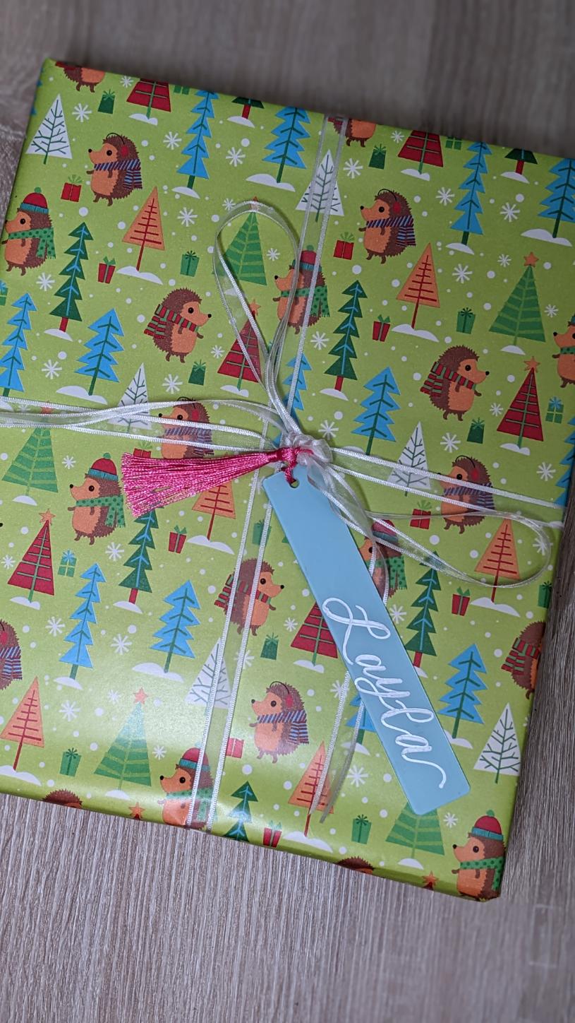 Acrylic Bookmark | Stocking Tag | Gift Tag (Small)